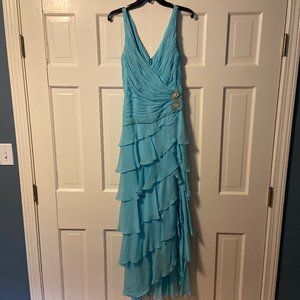 Beachy Aqua Blue Dress for Formal Occasions